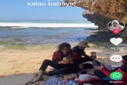 Viral Niat Piknik Asyik di Pinggir Pantai, Malah Berakhir Panik