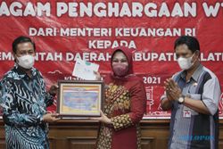 3 Kali WTP Beruntun, Pemkab Klaten Terima Penghargaan Menteri Keuangan
