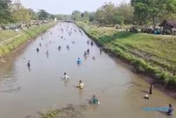 Tanpa Komando, Pasukan Pemburu Ikan Serbu Saluran Dam Colo