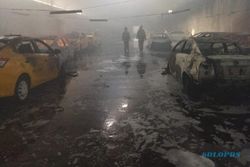 Garasi Taksi Dibakar hingga 31 Mobil Hangus, Pelaku Tunggal Diringkus