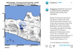 Salatiga & Ambarawa Diguncang Gempa, Netizen: Setiap 15 Menit Gempa