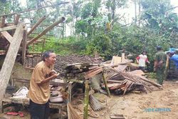 Hujan Disertai Angin Landa Ponorogo, 1 Rumah Roboh & 1 Warga Terluka