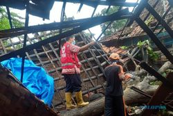 Hujan dan Angin Kencang Landa Grobogan, Pohon Tumbang Timpa Rumah