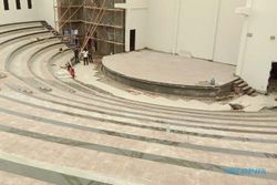 Proyek Gedung Teater Karanganyar Rampungkan Tribune dan Ruang Persiapan