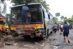 Tabrakan Karambol di Sumberlawang Sragen, Begini Kondisi Kendaraan