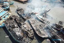 Polisi Masih Selidiki Penyebab Kebakaran 13 Kapal Nelayan di Tegal