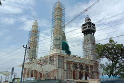 Asyik, Naik Menara Pandang Masjid Agung Karanganyar Bakal Gratis Lur