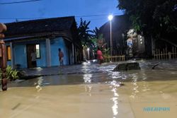 Wilayah Wonosari dan Juwiring Tergenang Banjir Sesaat