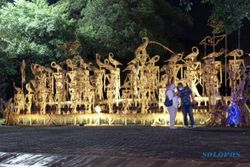 Ada Seni Instalasi Wayang Jerami di Balai Kota Solo, Spot Foto Baru Nih