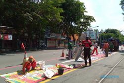 Markah Jalur BST di Jl Slamet Riyadi Solo Diperbarui, Jadi Warna Merah
