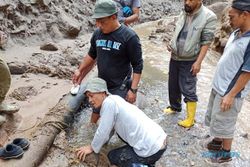 Pipa Ambyar Disapu Banjir Lahar Merapi, Pasokan Air 15.000 Jiwa Macet