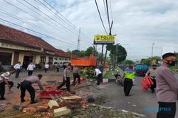 Rem Blong! Truk Tabrak Pagar Tembok Polsek untuk Hindari Korban Jiwa