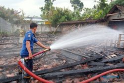 Gegara Korsleting Listrik, Rumah Lansia di Pulokulon Ludes Terbakar