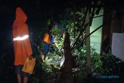 Hujan Angin Landa Karangmalang Sragen, 5 Rumah Tertimpa Pohon
