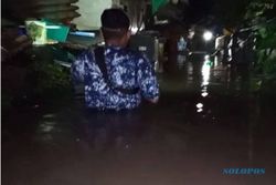 Kali Jenes Meluap, Pajang Solo Banjir dengan Ketinggian sampai 1 Meter