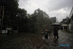 Hujan Deras, Puluhan Rumah di Jogobayan Setabelan Solo Kebanjiran