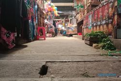 Selokan Sering Meluap, Jalan di Dalam Pasar Palur Karanganyar Tergenang