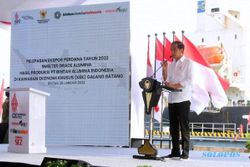 Ekspor Perdana Smelter Grade, Jokowi: Hilirisasi Untungkan Negara