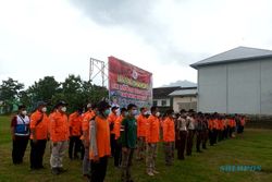 Forum Relawan Selogiri Gelar Latihan Gabungan Antisipasi Bencana