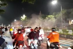 Minim Pesta Kembang Api, Warga Solo Bunyikan Klakson Sambut Tahun Baru