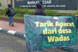 Warga Desa Wadas Sampaikan Protes kepada Beberapa Instansi di Jakarta