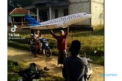 Viral! Miniatur Pesawat GIAA Karya Santri Sampang Bisa Terbang