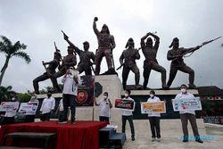 KPU Blitar Sosialisasi Pemilu di Monumen Pemberontakan Tentara PETA