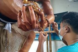 Umat Hindu Lereng Merapi Boyolali Bikin Ogoh-Ogoh Jelang Perayaan Nyepi
