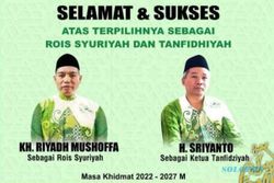 K.H. Riyadh Mushoffa dan H. Sriyanto Pimpin PCNU Sragen