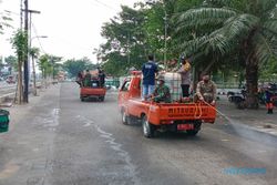 Pemkab Karanganyar Kembali Hujani Ruang Publik dengan Disinfektan