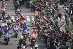 Dilepas Presiden, Ini Foto-Foto Parade Pembalap MotoGP di Jakarta