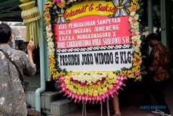 Jumenengan Mangkunagoro X Dimulai, Jokowi Kirim Karangan Bunga