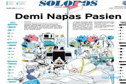 Sampul Solopos Edisi Demi Napas Pasien Diganjar Silver Winner IPMA 2022