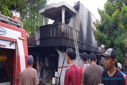 Tuang BBM, Rumah Penjual Bensin Eceran di Ceper Klaten Terbakar