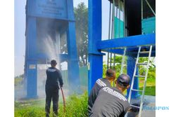 Panel Listrik Pamsimas Mojogedang Terbakar, Pasokan Air 130 KK Terganggu