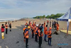 Hari Kedua, 5 Tim Diterjunkan Cari Wisatawan Hanyut di Pantai Glagah