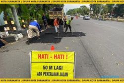 DPUPR Solo Getol Perbaiki Jalan Rusak dan Berlubang, Ini Daftarnya