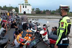 66 Motor Terjaring Razia di Jembatan Jokowi Karanganyar, Mau Balapan?