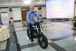 Sepeda Listrik Buatan Warga Klaten Ini Pukau Perhatian Gubernur Ganjar