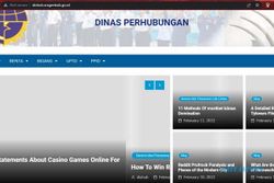 Situs Dishub Sragen Tampilkan Artikel Games Casino, Dibajak?