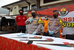 Dibekuk Polisi, Pelaku 3 Kali Lakukan Illegal Logging di Wonogiri