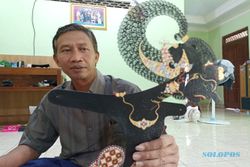 Perajin Wayang Kulit di Sonorejo Sukoharjo Bertahan Meski Order Sepi