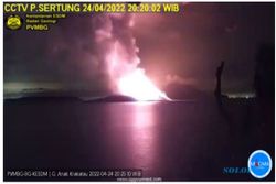 Erupsi Terus Terjadi, Status Gunung Anak Krakatau Naik Jadi Siaga