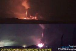 Gunung Anak Krakatau Erupsi, Lontarkan Abu Vulkanik hingga 150 Meter