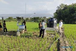 Pompa Air Tenaga Surya Mulai Digunakan di Sawah Desa Mondokan Sragen