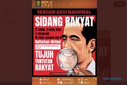 Demo 21 April, BEM UI Serukan 7 Tuntutan Rakyat