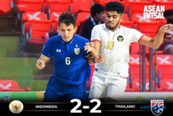Piala AFF Futsal 2022: Indonesia Tahan Imbang Thailand, 2-2