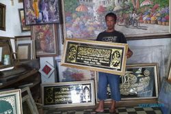 Penjual Kaligrafi di Boyolali Mulai Rasakan Berkah Ramadan 2022