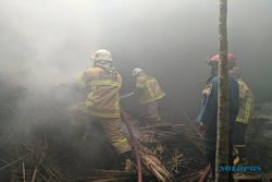 Gudang Oven Tembakau di Karanganom Klaten Terbakar