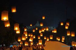 Ribuan Lampion Diterbangkan Tandai Puncak Perayaan Waisak di Borobudur